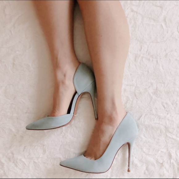 SCHUTZ Shoes - {schutz} Rita blue suede heels